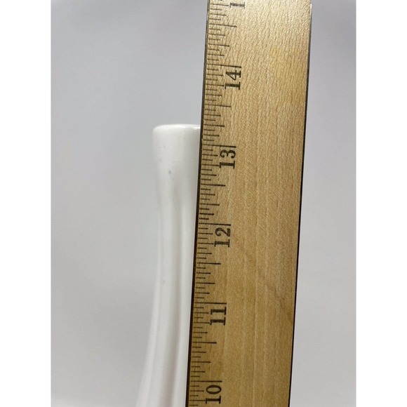 Michael’s Home Accent Container Vase White Ribbed 13.25” H Home Decor - Picture 8 of 9